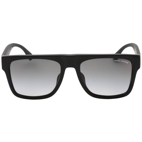 Armani Exchange Grey Gradient Lens Matte Black Sunglasses 0AX4113SF 8078T3