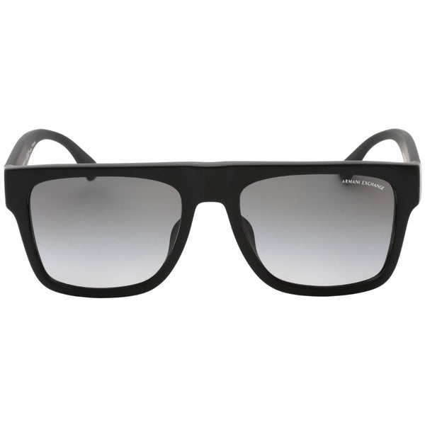 Armani Exchange Grey Gradient Lens Matte Black Sunglasses 0AX4113SF 8078T3
