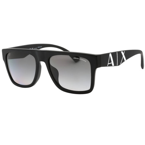 Armani Exchange Grey Gradient Lens Matte Black Sunglasses 0AX4113SF 8078T3
