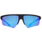Armani Exchange Blue Mirrored Lens Black Sunglasses One Size