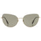 Burberry Harper Green Lens Gold Sunglasses One Size