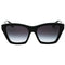 Burberry Dark Grey Lens Black Textured Sunglasses One Size