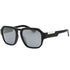 Dolce & Gabbana Silver Grey Lens Matte Black Sunglasses One Size