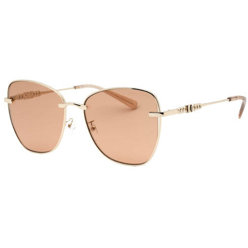 Michael Kors Light Brown Lens Shiny Light Gold Sunglasses 0MK1158D 101403