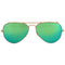 Ray-Ban Aviator Green Flash Lens Gold Sunglasses 0RB3025 112 19