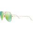 Ray-Ban Aviator Green Flash Lens Gold Sunglasses 0RB3025 112 19
