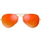 Ray-Ban Aviator Orange Flash Lens Gold Sunglasses 0RB3025 112 69