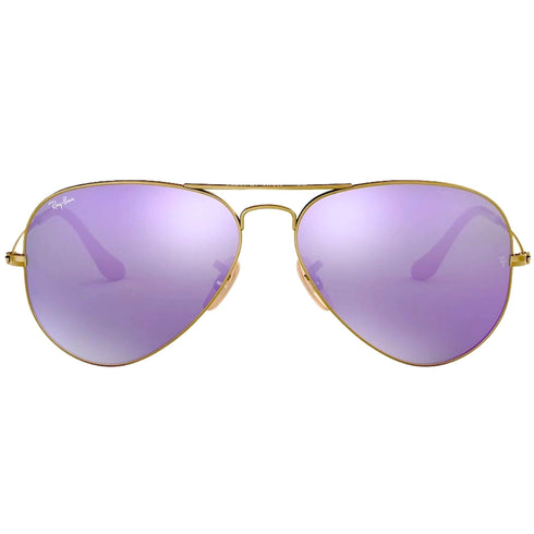 Ray-Ban Aviator Cyclamen Flash Lens Gold Sunglasses 0RB3025 167 4K