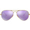 Ray-Ban Aviator Cyclamen Flash Lens Gold Sunglasses 0RB3025 167 4K