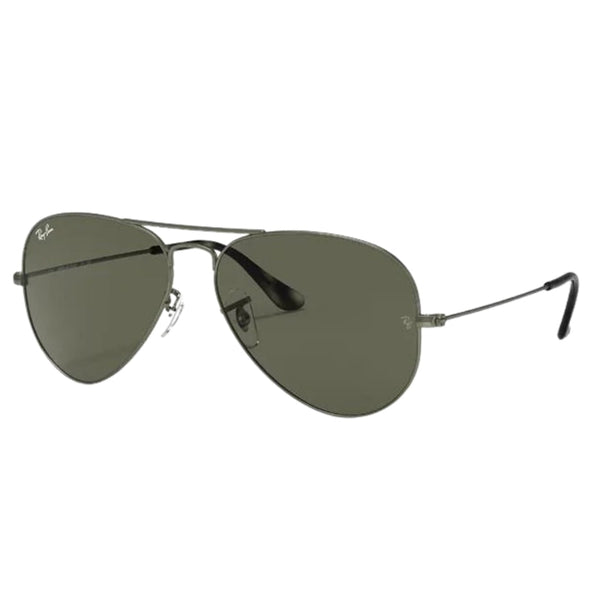 Ray-Ban Aviator Green Lens Green Sunglasses One Size