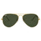 Ray-Ban Aviator Green Lens Gold Sunglasses 0RB3025 W3234