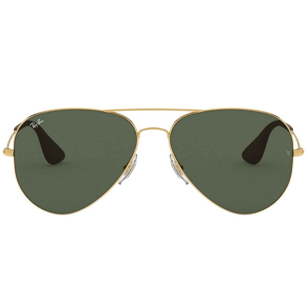 Ray-Ban Pilot Dark Green Lens Gold Sunglasses 0RB3558 001 71