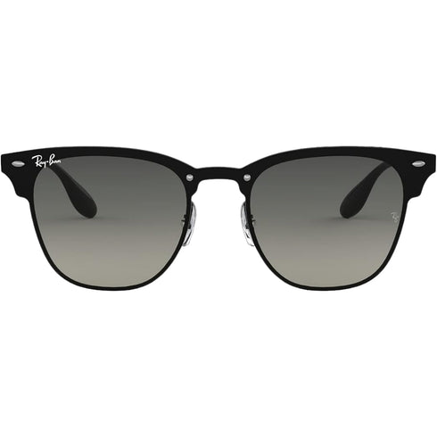 Ray-Ban Blaze Clubmaster Grey Gradient Lens Black Sunglasses 0RB3576N 153 11