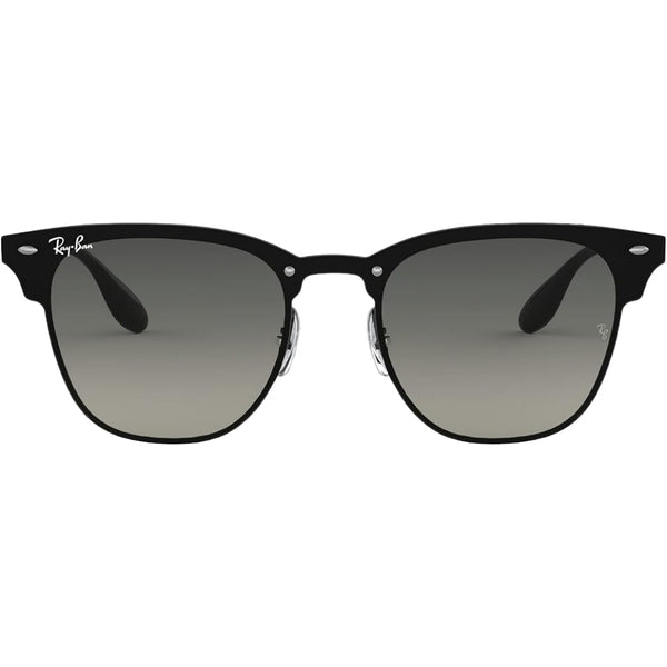 Ray-Ban Blaze Clubmaster Grey Gradient Lens Black Sunglasses 0RB3576N 153 11