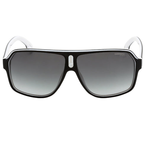 Carrera Grey Lens White Inner Legs Black Sunglasses One Size