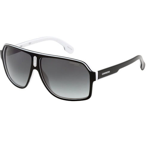 Carrera Grey Lens White Inner Legs Black Sunglasses One Size