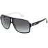Carrera Grey Lens White Inner Legs Black Sunglasses One Size