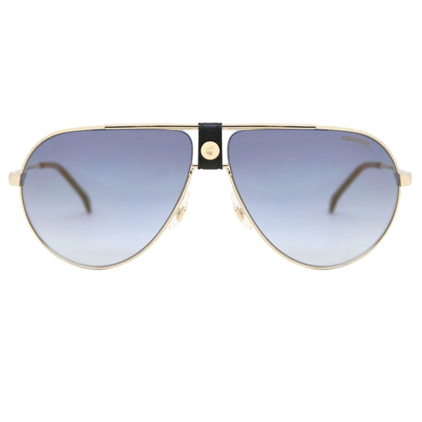 Carrera Grey Mirror Lens Gold Black Sunglasses One Size