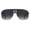Carrera Dark Grey Lens Silver Blue Sunglasses One Size