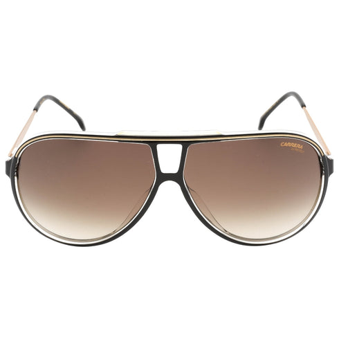 Carrera Brown Gradient Lens Black Detail Gold Sunglasses One Size