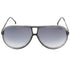 Carrera Grey Shaded Lens White Detail Black Sunglasses One Size