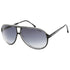 Carrera Grey Shaded Lens White Detail Black Sunglasses One Size