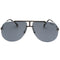 Carrera Grey Lens Ruthenium Black Sunglasses One Size