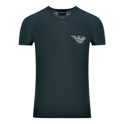 Emporio Armani Brand Logo Black Underwear T Shirt