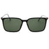 Hugo Boss Green Lens Thin Legs Black Sunglasses One Size