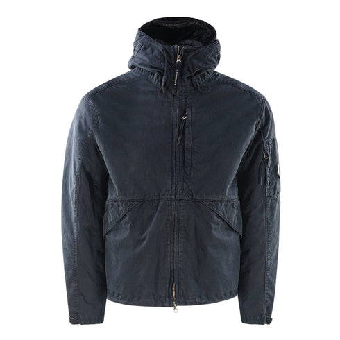 C P Company 50 Fili Rubber Hooded Total Eclipse Jacket