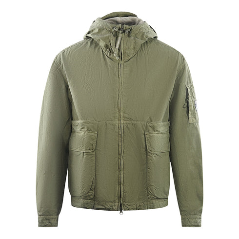 C.P. Company BA-Tic Light Hooded Bronze Green Jacket 14CM0W176A 006456G 648