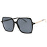 Hugo Boss Grey Lens Gold Arms Black Sunglasses One Size