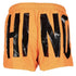 Moschino Brand Print Logo Light Orange Short Swim Shorts M