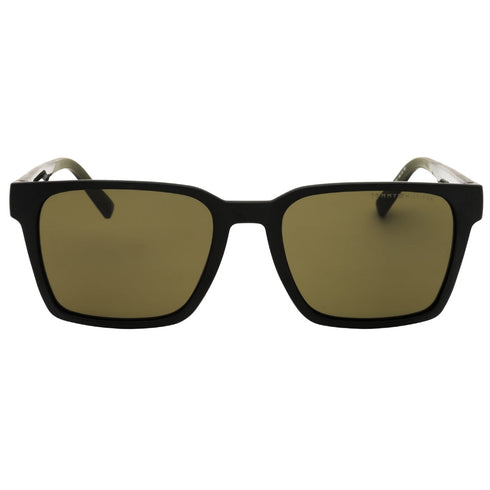 Tommy Hilfiger TH 2143/S 07ZJ QT BLACK GREEN/GREEN Sunglasses 55X19X145 One Size