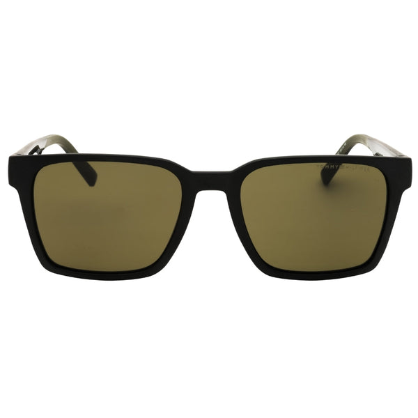 Tommy Hilfiger TH 2143/S 07ZJ QT BLACK GREEN/GREEN Sunglasses 55X19X145 One Size