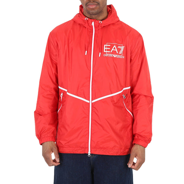 Ea7 3Rpb01 Pn5Zz 1451 Red White Bomber Jacket Men
