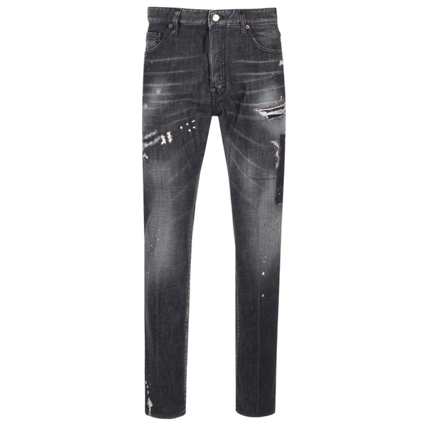 Dsquared2 S74Lb1450 S30357 900 Black Denim Pants Mens