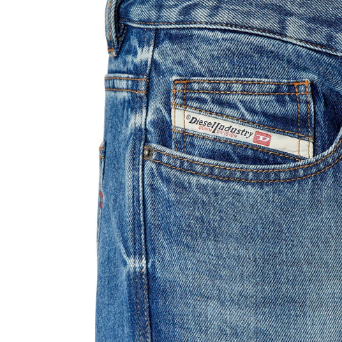 Diesel 2020 D-VIKER PANTALONI 0GYCT Blue 5 pockets Mens W31 / 32L