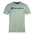 Champion Classic Script Logo Grey TShirt 209829 EM006