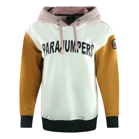Parajumpers Colour Block White Hoodie