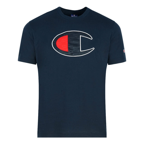 Champion Large C Logo Navy T Shirt