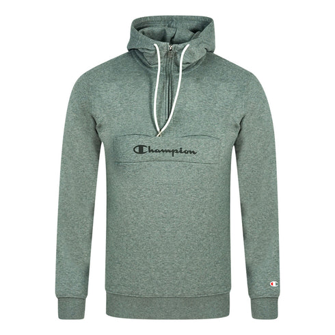 Champion Half Zip Open Pocket Grey Hoodie 214746 EM515