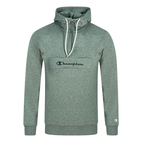 Champion Half Zip Open Pocket Grey Hoodie 214746 EM515