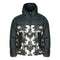 Champion Half Zip Black Camo Hooded Padded Jacket
