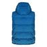 Champion Block Logo Bright Blue Hooded Vest Jacket