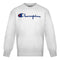 Champion Script Logo White Sweatshirt