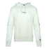 Champion Small Classic Script Logo White Hoodie