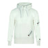 Champion Half Zip Asymmetric Pocket Logo White Hoodie 216551 WW001