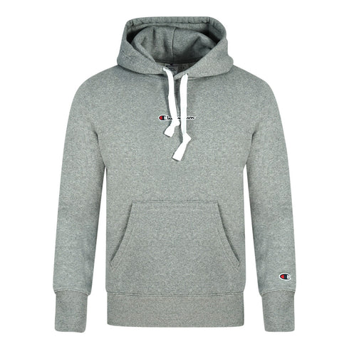Champion Digital Print Logo Grey Hoodie 216961 EM525