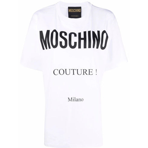 MOSCHINO 221EA07170541 1001 WHITE T-SHIRT FEMALE S